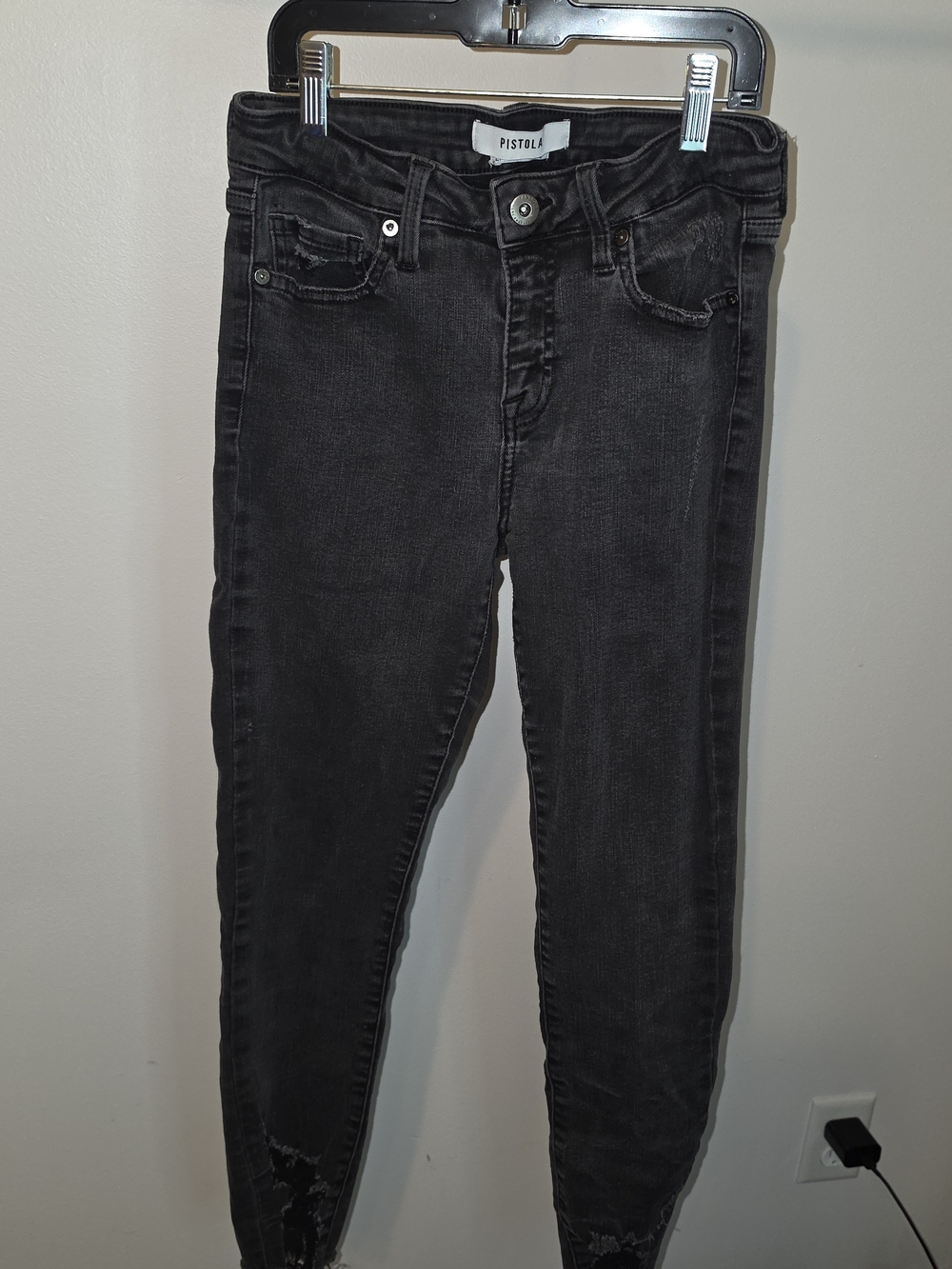 pistola Charcoal Black Women's Skinny Jeans
